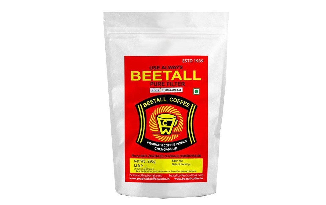 Beetall Pure Filter Coffee    Pack  250 grams